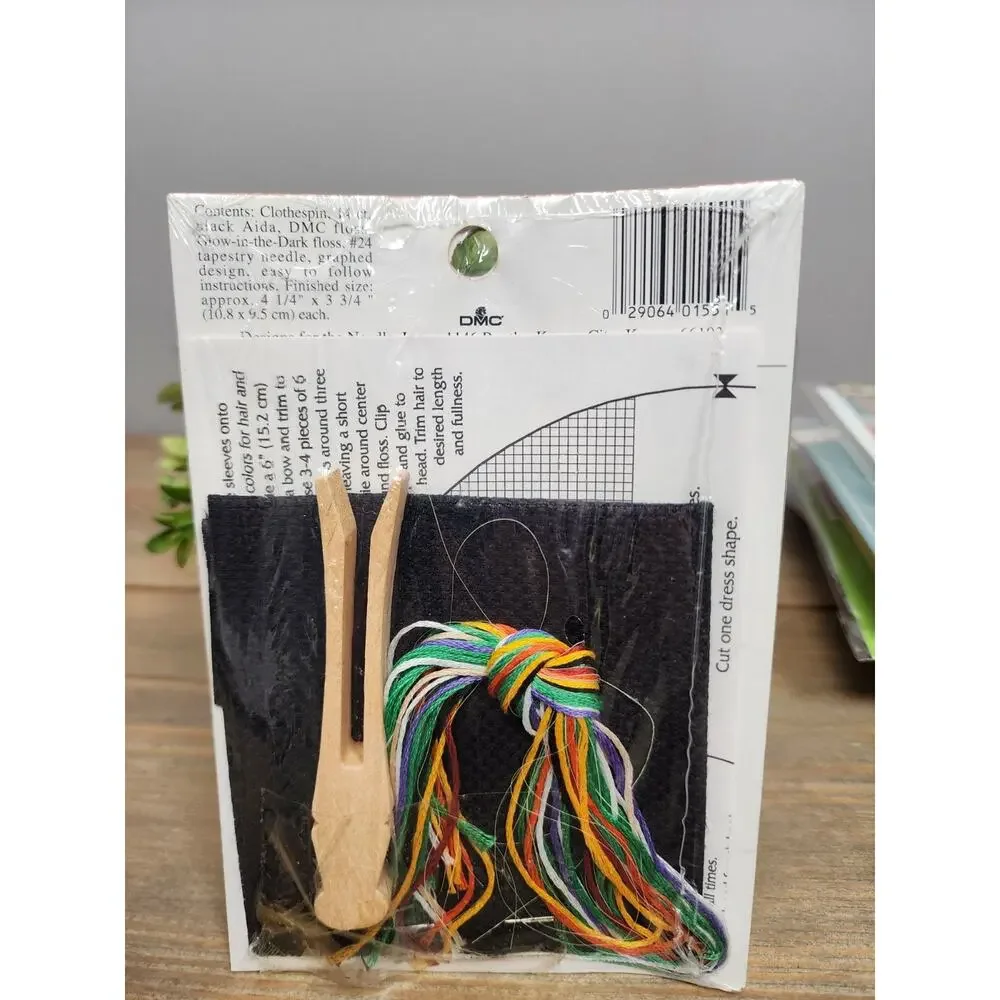 Be Witched Counted Cross Stitch Kit #1551 Hazel. Glow in the Dark Floss